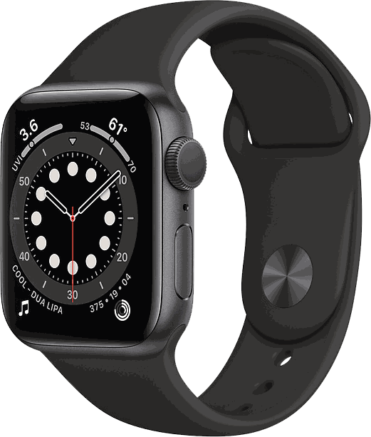 Apple Watch S6 44mm Space Gray Sport Band
