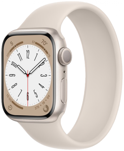 Apple Watch S8 45mm Starlight Sport Band